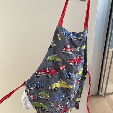 Grembiule per bambini con motivo auto