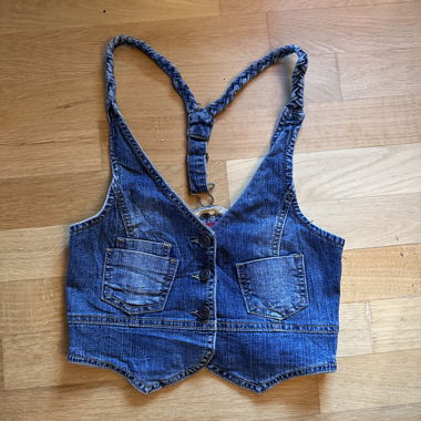 Vintage Jeans-Top mit Racerback