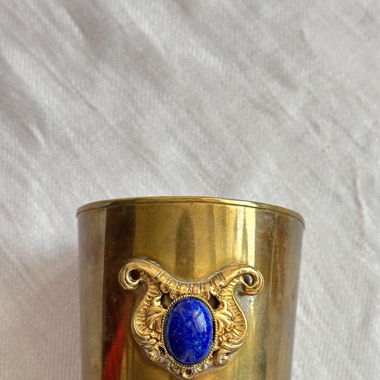  Vintage Brass Statement Cuff Bracelet 