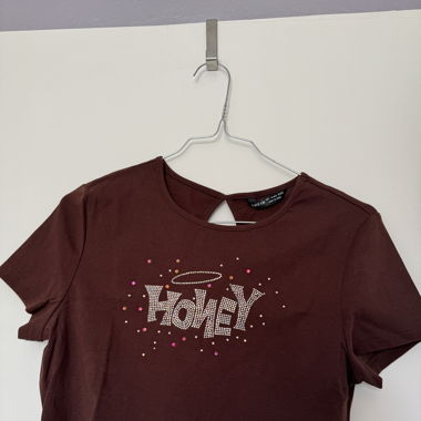 Crop top à strass