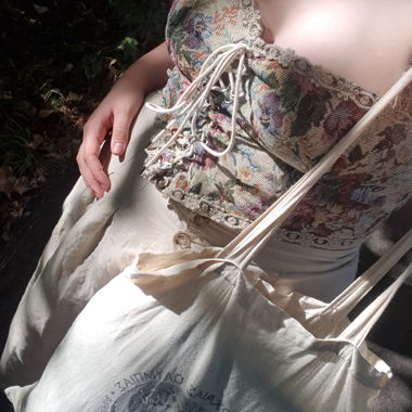 Romantic corset bustier top