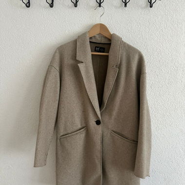 Cappotto blazer beige