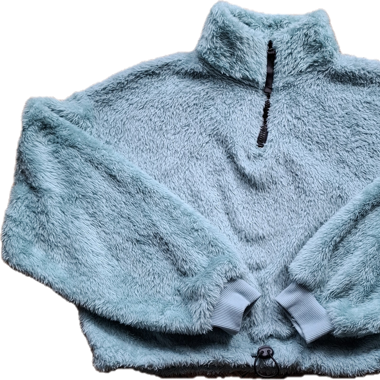 Polaire cropped zip