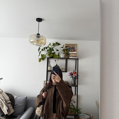 Braune Suede-Jacke