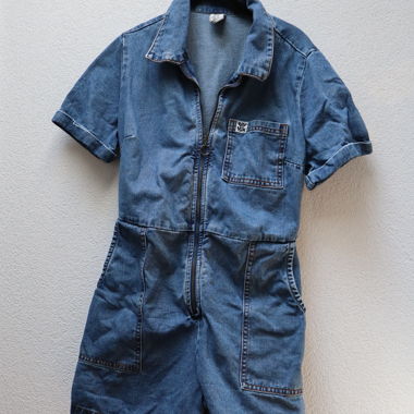 Salopette short en jean