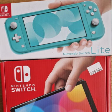 Nintendo switch oled neu und switch lite neu