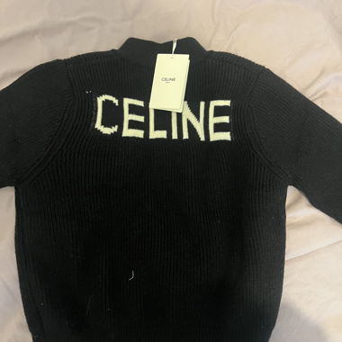 Maglione in maglia Celine nero