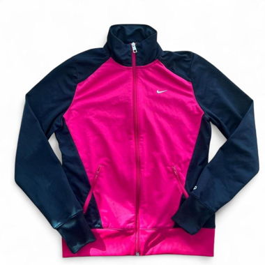 Veste de survêtement Nike Pink Black à fermeture éclair (S/M)