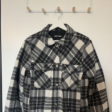 Karierte Winter Jacke