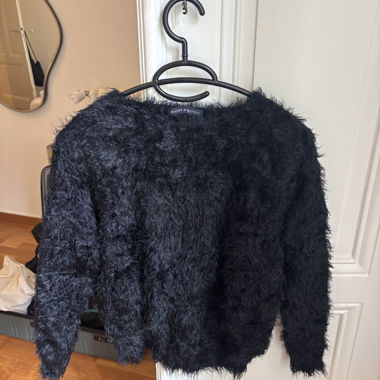 Black fuzzy Brandy Melville sweater
