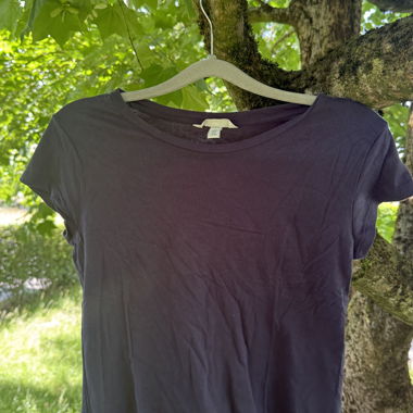 T-shirt Blu Cropped