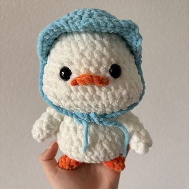 Peluche anatroccolo all’uncinetto