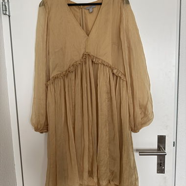 Abito beige trasparente