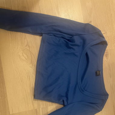 Blue long tank top
