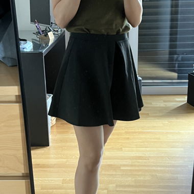 Black Pleated Skirt