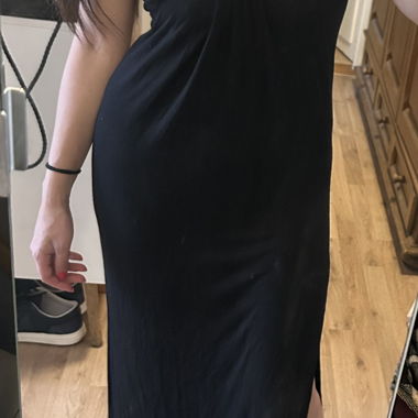 Black Strapless Maxi Dress