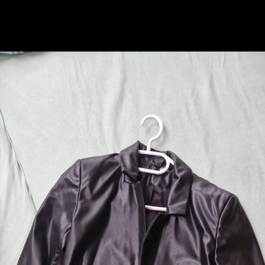 Cropped Lederblazer
