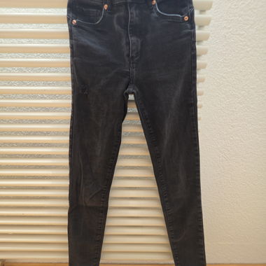 Jeans da donna slim neri push up