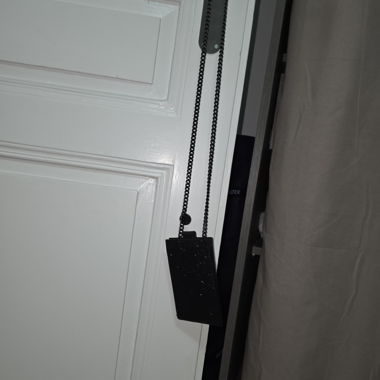 MINI SAC POCHETTE Noir Pailleté Bandoulière Chaîne