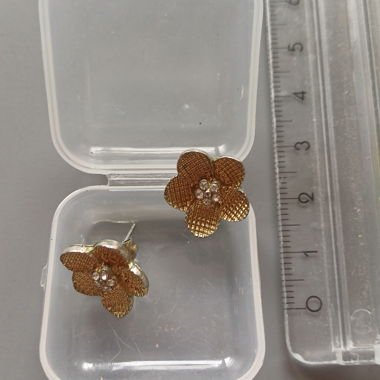 Golden Flower Earrings