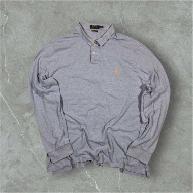 vintage polo ralph lauren longsleeve light blue