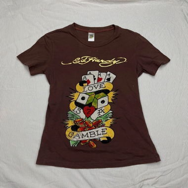 T-shirt donna Ed Hardy Y2K