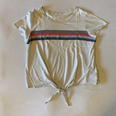 T-Shirt mit Binde-Detail