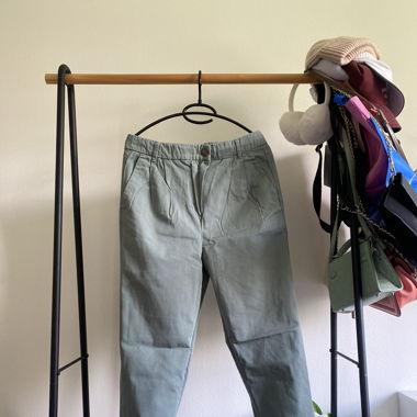 Pantalon esprit vert turquoise 