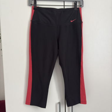Legging Nike Dri-FIT noir/rouge