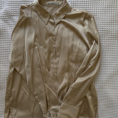 Abercrombie & Fitch Bluse beige Grösse M