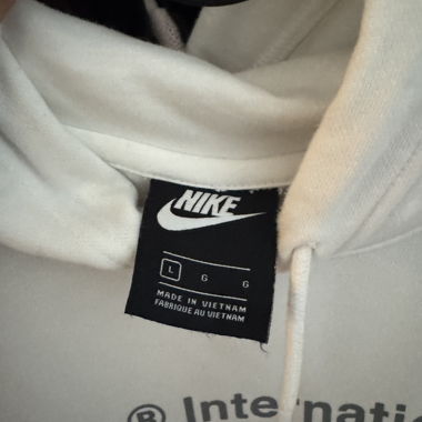 Weisser Nike Hoodie