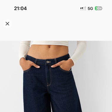 Bershka Jeans Denim Blau