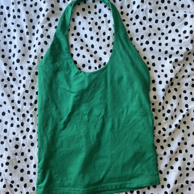 Green Neckholder Top