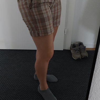 Karierte Damen-Shorts