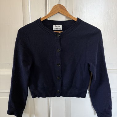 Acne Studios Knit Cardigan dark blue M