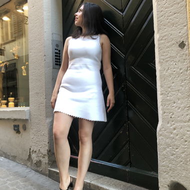 Zara weisses ärmelloses Kleid