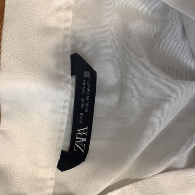 Jupe plissée blanche Zara