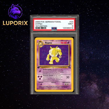 Pokemon PSA 9 Hypno Edizione 1 23/62 Fossil