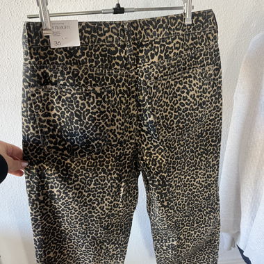 leopard jeans