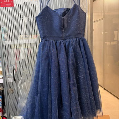 Chi Chi London blue glitter dress