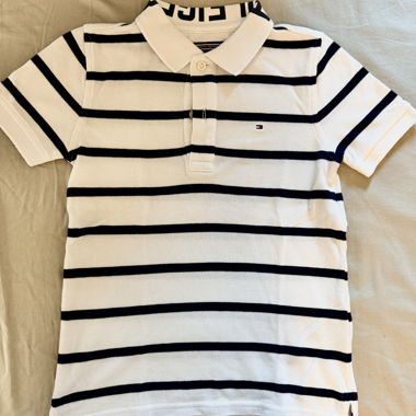 Polo a righe Tommy Hilfiger usato poche volte