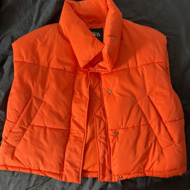 Veste matelassée orange