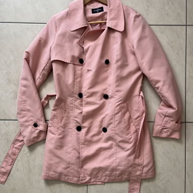 Manteau trench rose