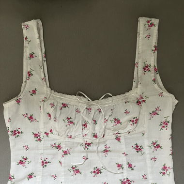Ärmelloses Blumen Top