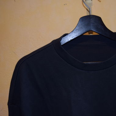 Felpa con cappuccio nera MUJI