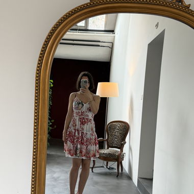 Sommerkleid mit Korallenprint