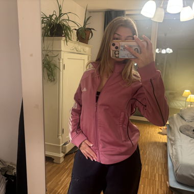 vintage pinke Adidas Trainingsjacke