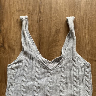 Blaues crop top