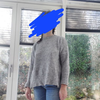 Pull gris vintage