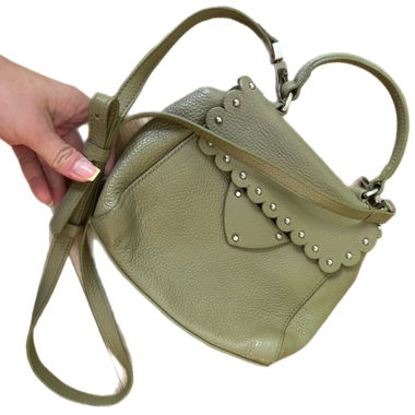 Borsa a tracolla Coccinelle in pelle verde